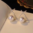 fashion diamond pearl earrings simple alloy earringspicture11